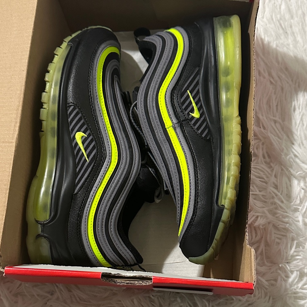 Nike Air Max 97 Black with Neon Yellow Accents